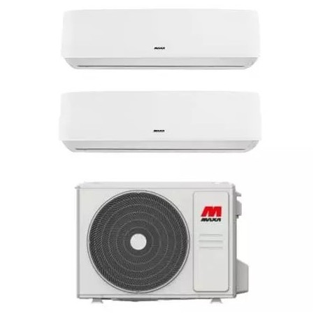 Maxa Lys R3 Dual 9+12 WiFi (LDL26R3+LDL35R3+EXT2M42R) climatizzatore Wi-Fi Inverter A+++ 9000+12000 Btu R32