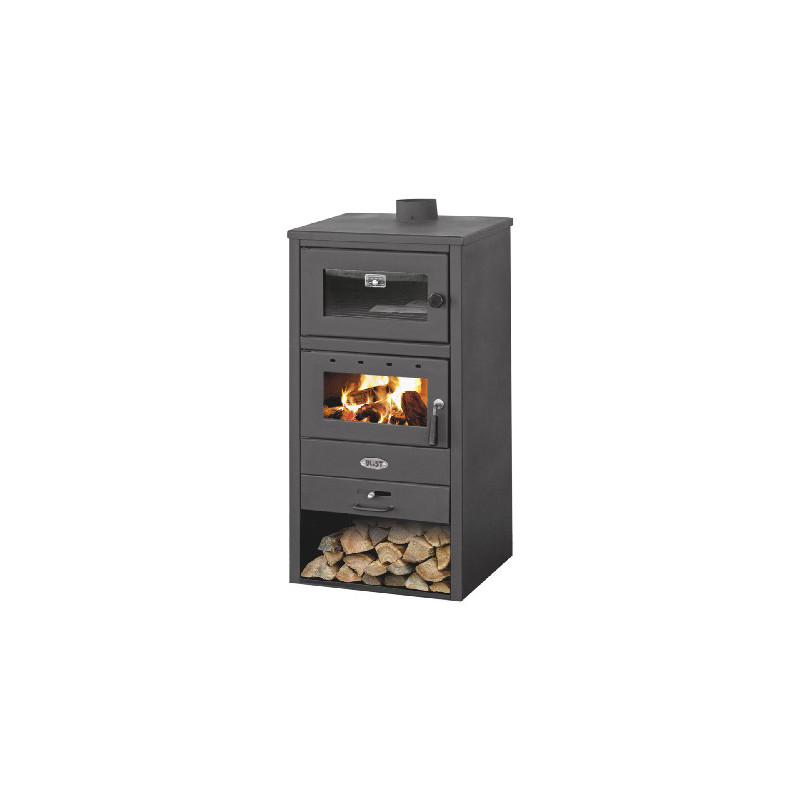 STUFA A LEGNA CON FORNO 10-12 KW