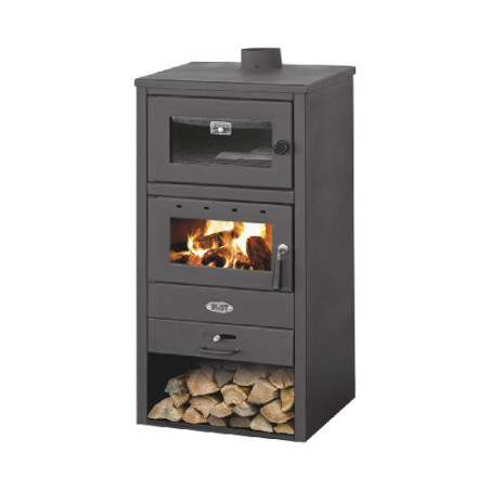 STUFA A LEGNA CON FORNO 10-12 KW