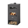 STUFA A LEGNA CON FORNO 10-12 KW
