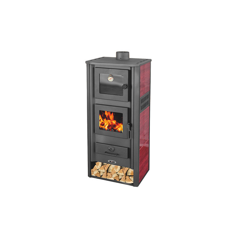 STUFA A LEGNA CON FORNO 12-13 KW