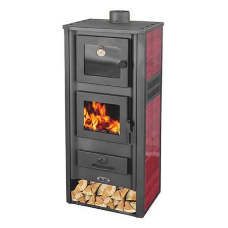 STUFA A LEGNA CON FORNO 12-13 KW