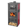 STUFA A LEGNA CON FORNO 12-13 KW