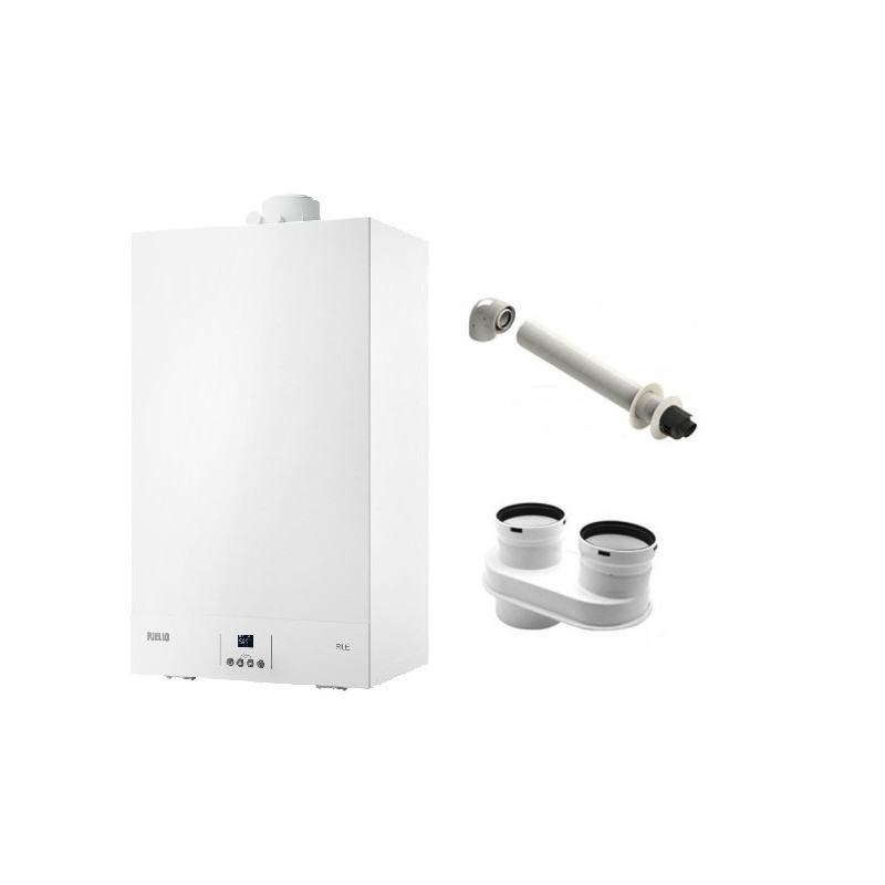 Riello Rle 28 KIS Metano Caldaia 28 KW a Condensazione con kit scarico fumi