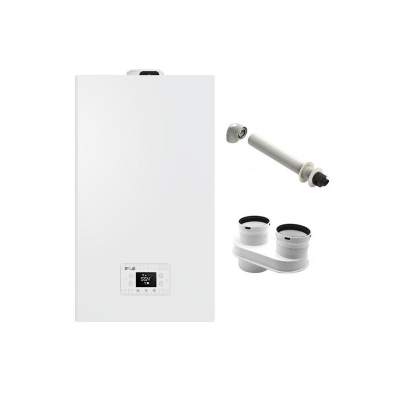Riello Rlt 30 KIS Metano Caldaia 30 KW a Condensazione con kit scarico fumi