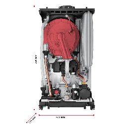 Riello Residence HM 30 KIS Metano/Gpl Caldaia 30 KW a Condensazione con kit scarico fumi