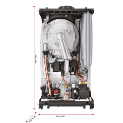 Riello Family HM 35 KIS Metano/Gpl Caldaia 35 KW a Condensazione con kit scarico fumi