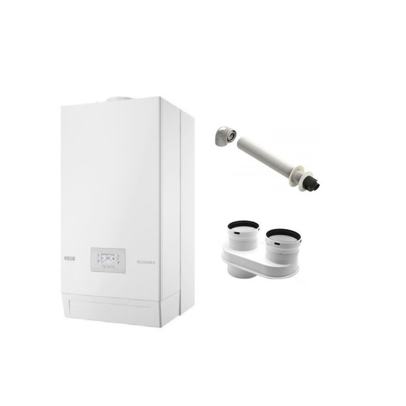 Riello Residence AQUA 25 BIS Metano Caldaia 25 KW a Condensazione con kit scarico fumi