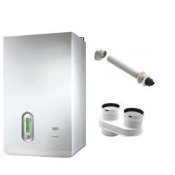 Riello Family AQUA 3.5 BIS Metano Caldaia 35 KW a Condensazione con kit scarico fumi